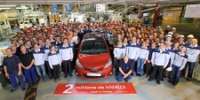 Yaris 2 milhões produzido na fábrica Toyota em França