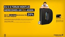 No Dia 26 de Maio Forum Montijo devolve 20% das suas compras