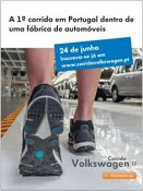 Corrida de atletismo nas linhas de produção da Volkswagen Autoeuropa - Palmela No mesmo dia abre as suas portas à comunidade envolvente