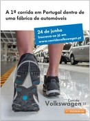Corrida de atletismo nas linhas de produção da Volkswagen Autoeuropa - Palmela Empresa abre as suas portas à comunidade envolvente
