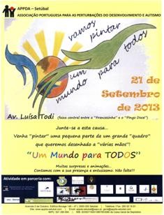 SETÚBAL - APSS participa na iniciativa da APPDA «Vamos pintar um mundo para todos»