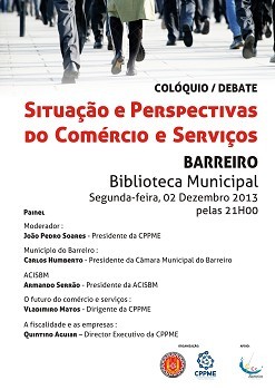 Colóquio/Debate no Barreiro «Situação e Perspectivas do Comércio e Serviços»