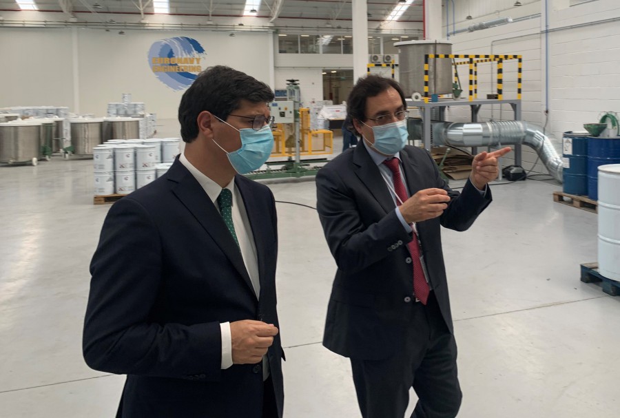 Secretário de Estado da Internacionalização Eurico Brilhante Dias Visita indústrias instaladas no BlueBiz – Parque Empresarial da Península de Setúbal