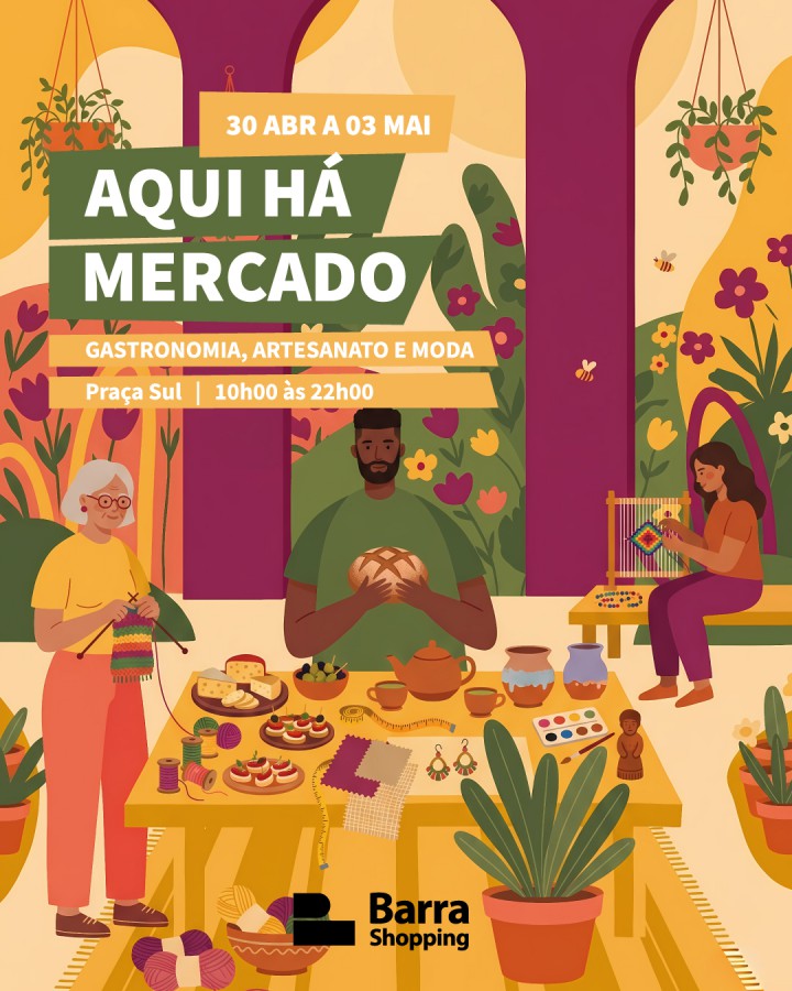 BARREIRO - Na Praça Sul do Barra Shopping «Aqui Há Mercado» regressa este fim de semana prolongado com novas marcas