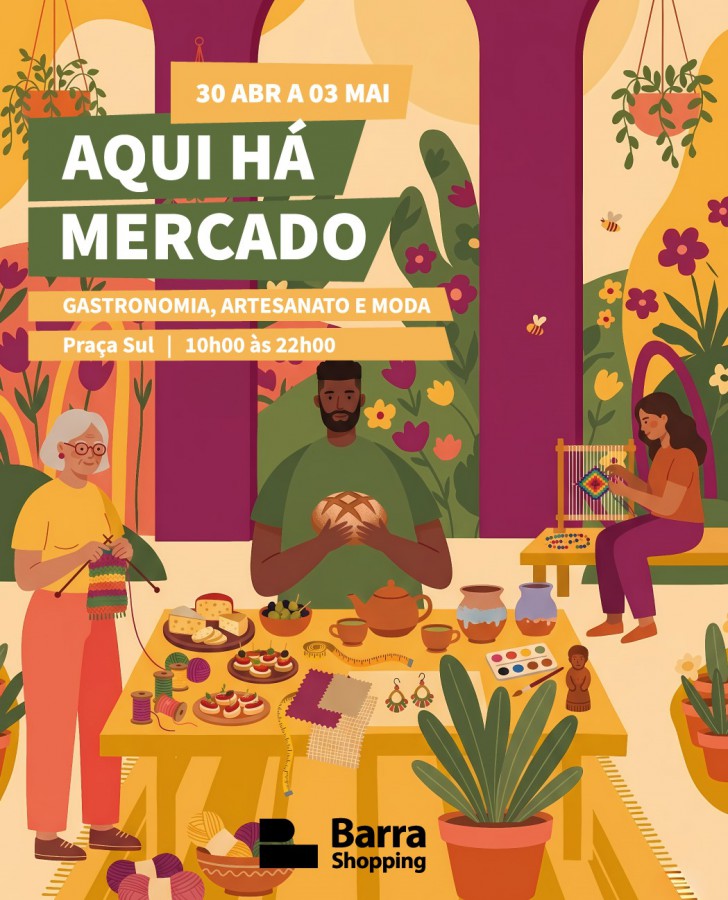BARREIRO - Na Praça Sul do Barra Shopping «Aqui Há Mercado» regressa este fim de semana prolongado com novas marcas