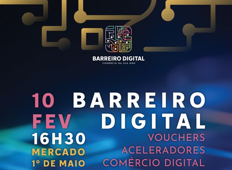 Barreiro Digital para comerciantes e/ou investidores Está a decorrer no centro da cidade com um total de 354 estabelecimentos comerciais
