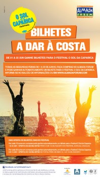 Almada Forum Oferece bilhetes para o festival O Sol da Caparica