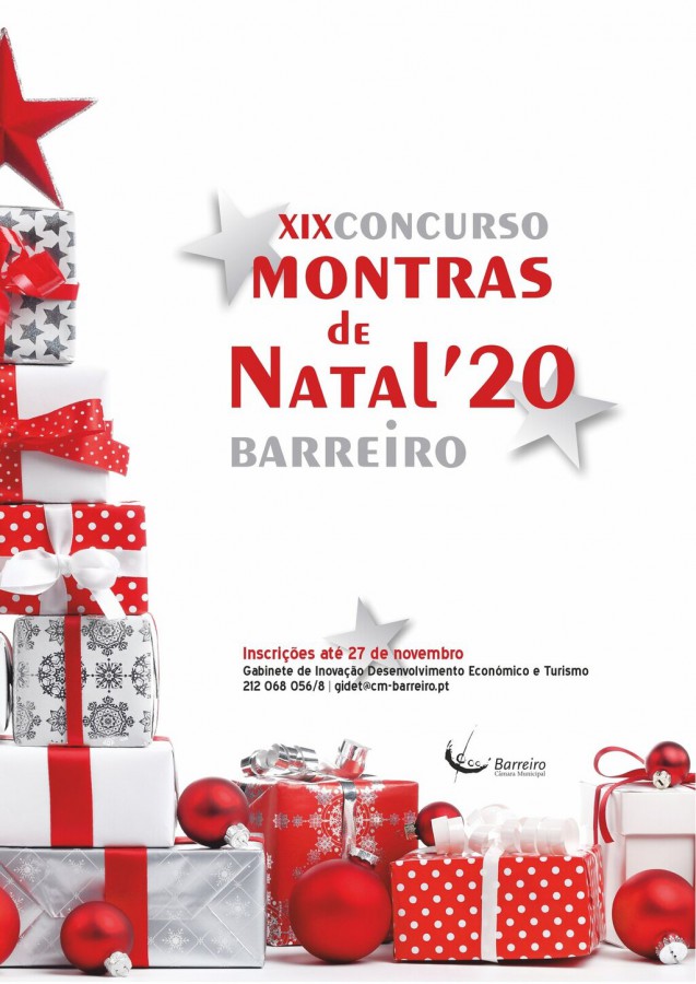 Barreiro - XIX Concurso de Montras de Natal Inscrições abertas entre 5 e 27 de novembro