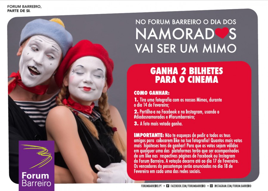 No FORUM BARREIRO o Dia dos Namorados vai ser um Mimo.