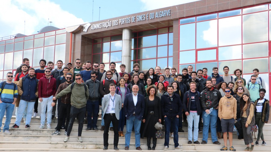 Escola Náutica e Academia MSC visitaram o Porto de Sines Conhecer em detalhe várias vertentes operacionais do Porto