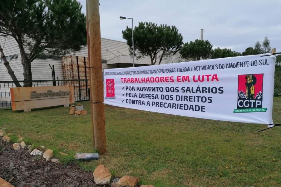 Sines - Greve na Euroresinas de 4 a 13 de Janeiro Concentração dia 4 junto à empresa