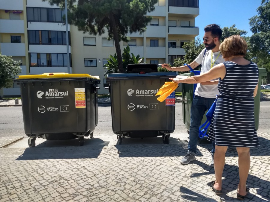 No Município da Moita Amarsul inicia sensibilização junto a ilhas ecológicas