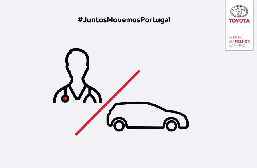 Toyota cede viaturas a profissionais de saúde Formulário no site Toyota para agendar a disponibilidade da viatura