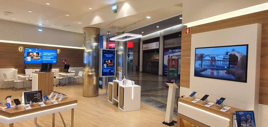 No Centro Comercial Alegro Montijo Conceito de Loja de Proximidade da Altice Portugal em nova Loja MEO