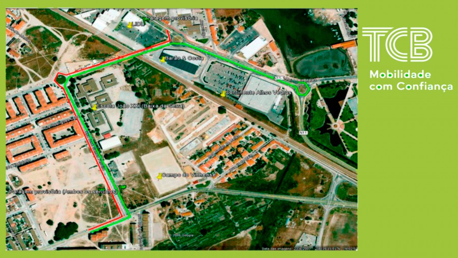 Transportes Colectivos do Barreiro Alteração de percursos das carreiras dos TCB 1, 2, 701 e 702 Suspensão do Trânsito em Alhos Vedros