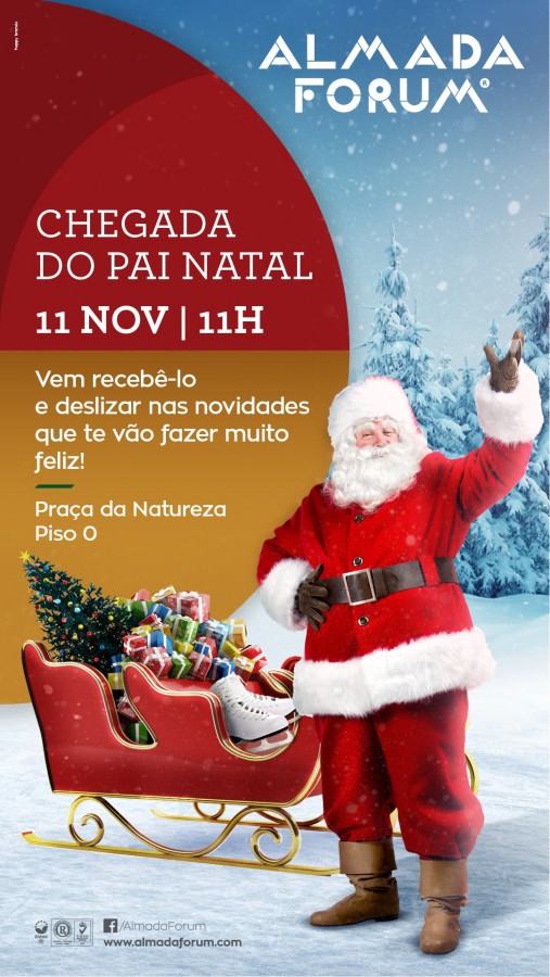 Pai Natal vai chegar ao Almada Forum Concertos infantis gratuitos na Praça da Natureza