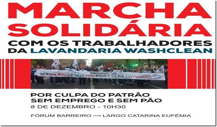 Barreiro - Trabalhadores 27 dias em vigília junto à lavandaria Marcha Solidária no próximo sábado