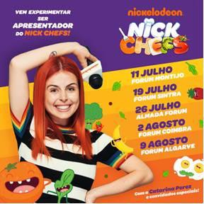 NICKCHEFS regressa em força com estreia no Forum Montijo Fazer as delícias do público infantil