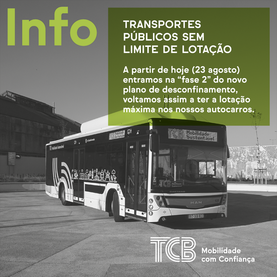 Transportes Colectivos do Barreiro Transportes públicos sem limite de lotação