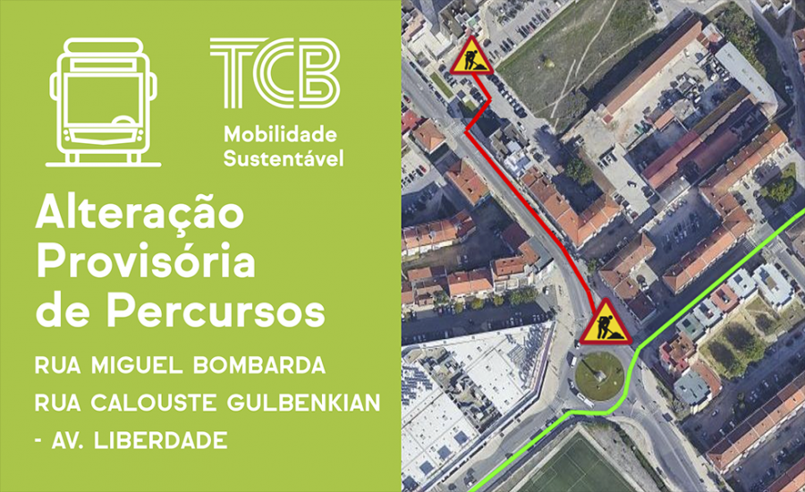 Transportes Colectivos do Barreiro ALTERAÇÃO PROVISÓRIA DE PERCURSOS . CARREIRAS 3*, 14, 15 E 37