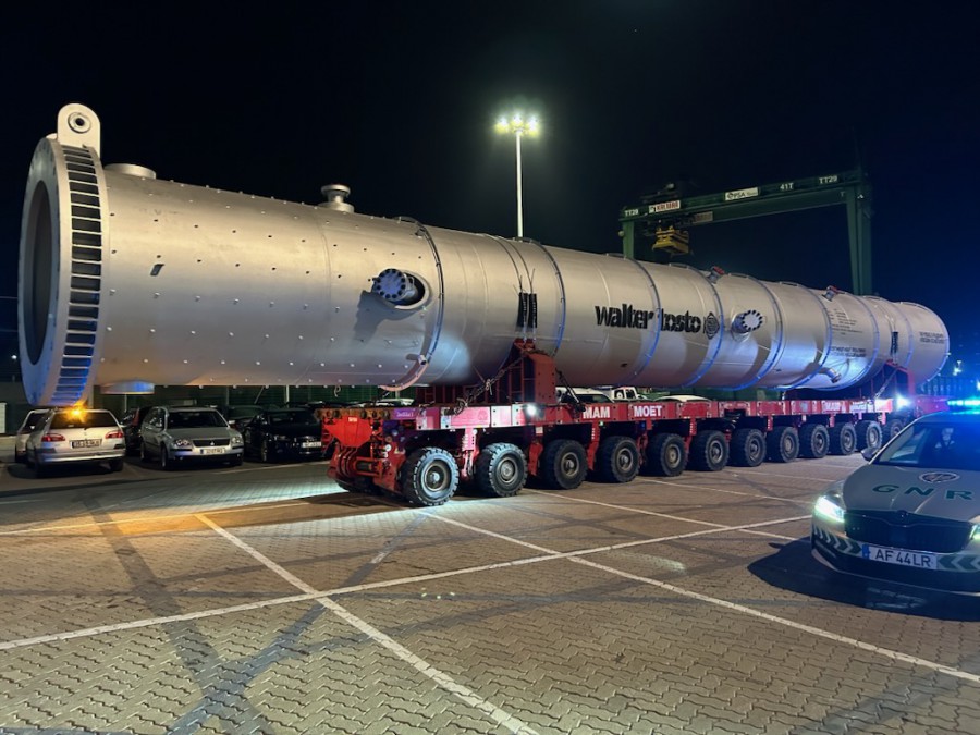 Para a produção de biocombustíveis avançados Porto de Sines recebeu três reatores
