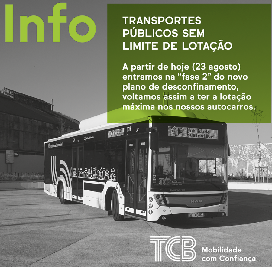 Transportes Colectivos do Barreiro Transportes públicos sem limite de lotação