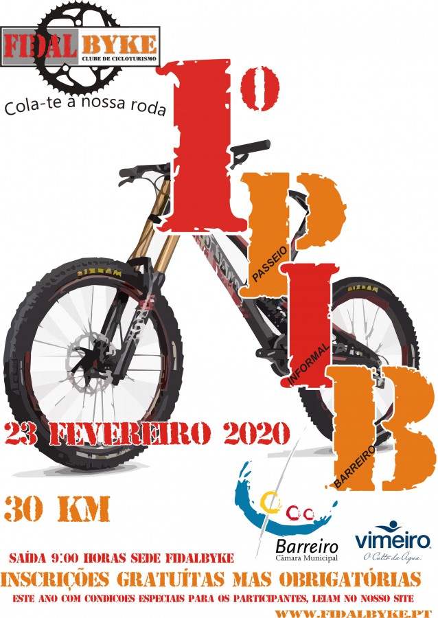 Barreiro - Associação de Cicloturismo Fidalbyke 1º PIB no dia 23 de Fevereiro