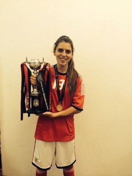Inês Gonçalves do Barreiro no estágio da seleção nacional de Futsal Em preparação para os mundiais universitários