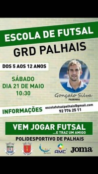 Escola de Futsal de Palhais - Barreiro Arranca coma presença do padrinho Gonçalo Silva