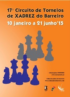 Circuito de Torneios de XADREZ do Barreiro 17ª edição de 10 de janeiro a 21 de junho