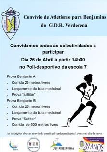 Barreiro - Grupo Desportivo e Recreativo da Verderena Convívio de Atletismo para Benjamins