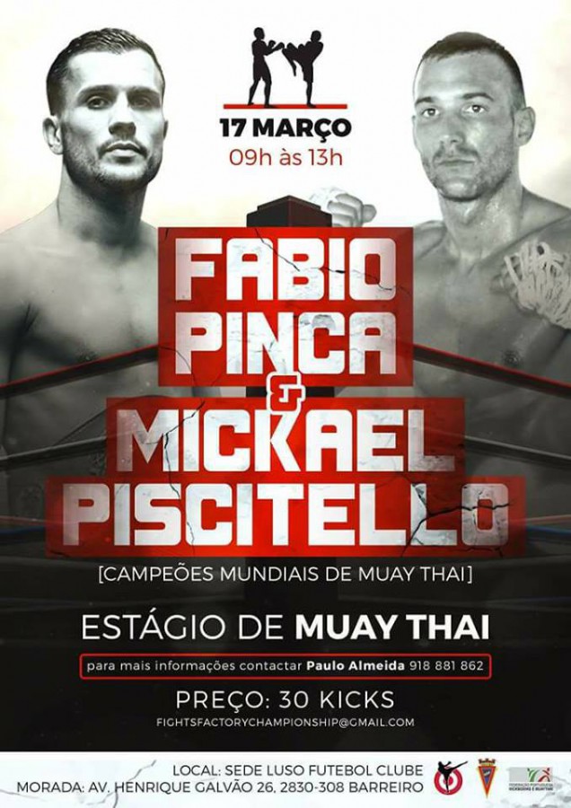 Barreiro recebeu Estágio de Muay Thai Contou com a participação de dois prestigiados praticantes mundiais