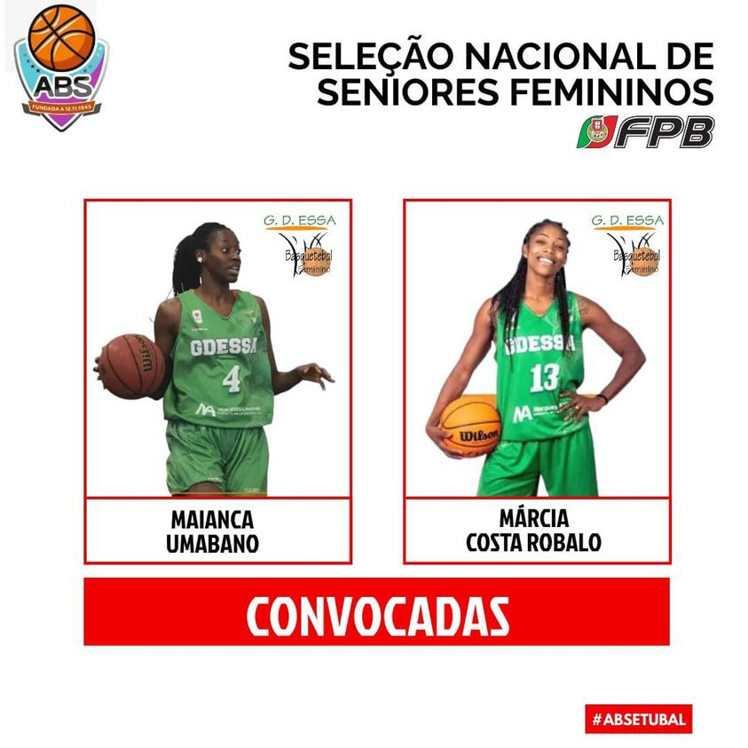 BARREIRO - Maianca Umabano e Márcia Costa Robalo do GDESSA Convocadas para Seleção Nacional de Seniores Femininos