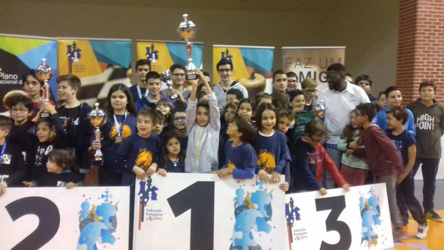 Xadrez- Campeonato Nacional Jovens em Pombal Santoantoniense do Barreiro com dois vice-campeões nacionais . 3º lugar Coletivo.