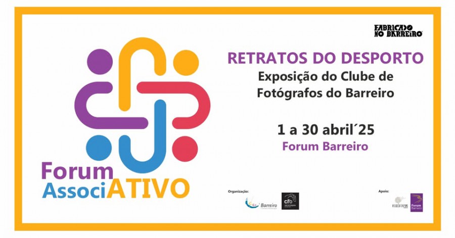 Clube de Fotógrafos do Barreiro no Forum Barreiro Exposição do sobre o Desporto no Concelho do Barreiro . De 1 a 30 de abril