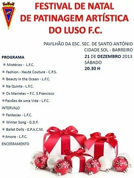 No Pavilhão da Escola de Santo António - Barreiro Festival de Patinagem Artística do Luso Futebol Clube
