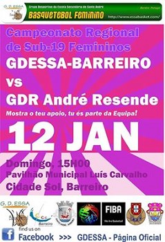 No Pavilhão Municipal Luis Carvalho - Barreiro GD ESSA - GDR André Resende
