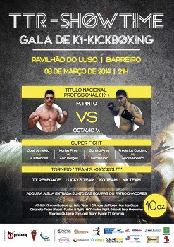 No Pavilhão do Luso FC - Barreiro TTR-Showtime Gala de K1-Kickboxing