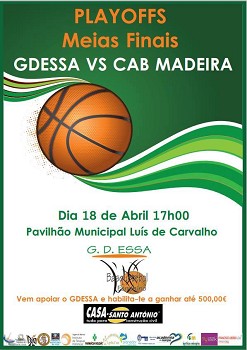Barreiro - Basquetebol Playoffs Meias Finais GDESSA Barreiro – CAB Madeira
