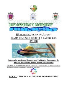 Na Piscina Municipal do Barreiro Festival de Natação