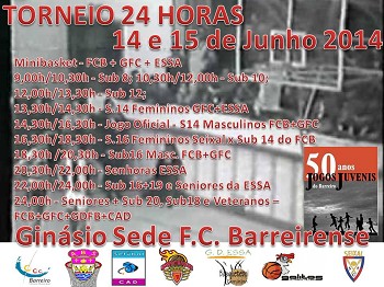 No Ginásio Sede do Futebol Clube Barreirense - Barreiro Torneio de Basquetebol 24 Horas