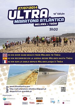 Grândola - 10ªUltra Maratona Atlântica Melides – Tróia traz novidades 1ª Corrida Atlântica Comporta – Tróia assinala décima edição de competição única na europa
