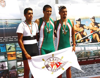 Barreiro - Remadores do Clube Naval Barreirense Com grande desempenho nos campeonatos nacionais de velocidade