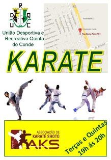 Na URDQC da Quinta do Conde - Sesimbra Aulas de Karate para todas as idades