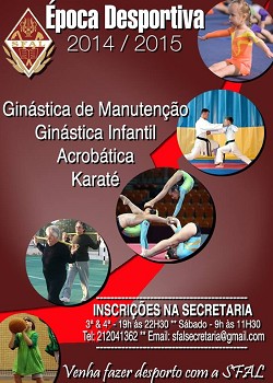 Barreiro - Nova Época Desportiva na SFAL Abertas inscrições