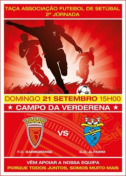 Taça Associação de Futebol de Setúbal FC Barreirense (Barreiro) - GD Alfarim ( Sesimbra)
