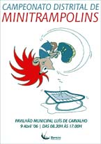 No Barreiro Campeonato Distrital de Minitrampolim