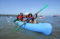Canoagem na Moita “Rema e Descobre” na Praia Fluvial do Rosário