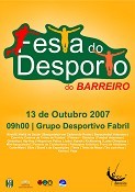 Festa do Desporto do Barreiro Grande montra do desporto do Concelho . No GD Fabril - Dia13 de Outubro