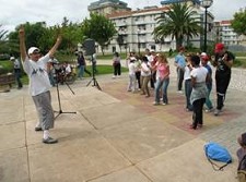 No Seixal Ginástica para população portadora de deficiência em Corroios